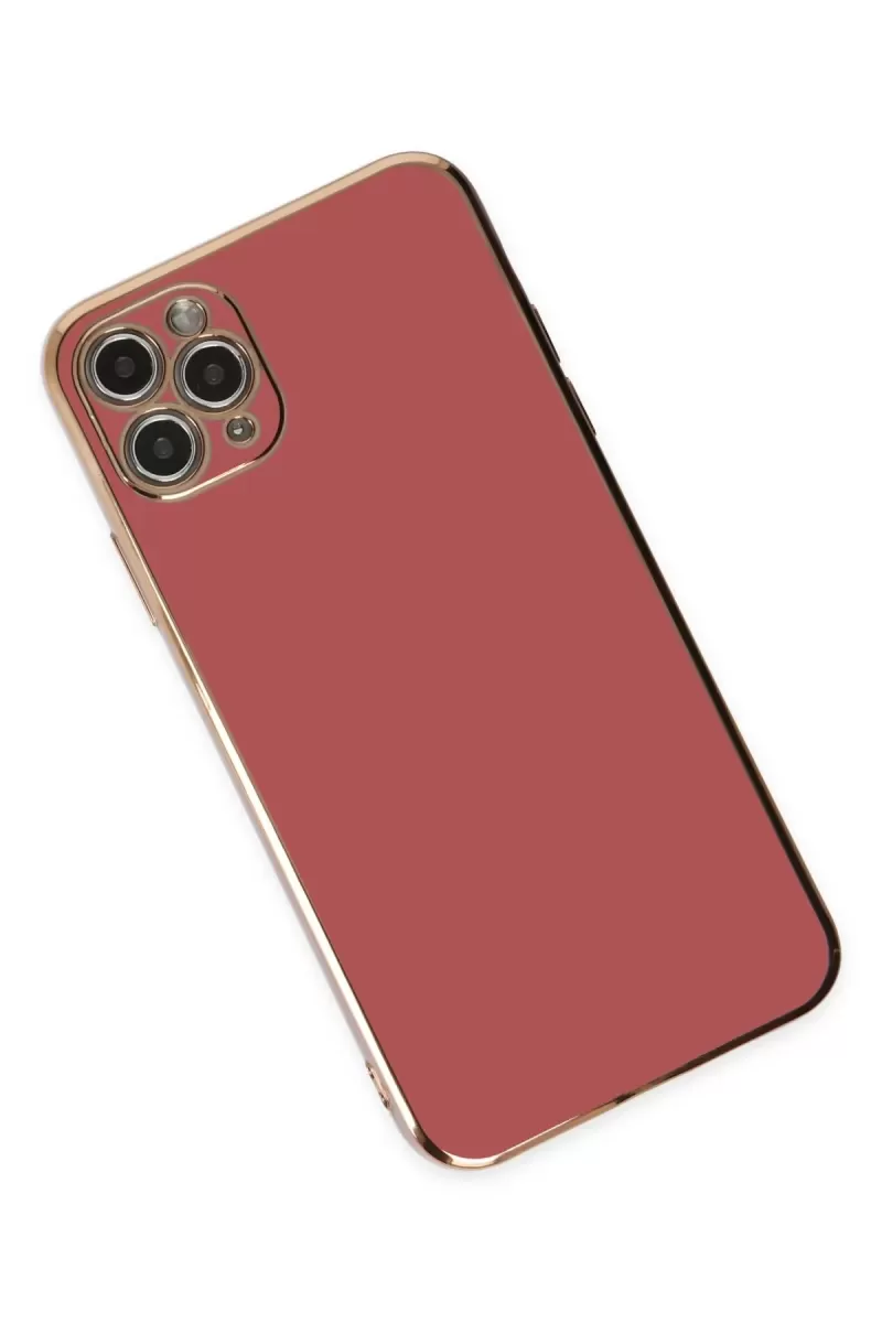 Newface Apple iPhone 11 Pro Max Kılıf Volet Silikon - Kırmızı