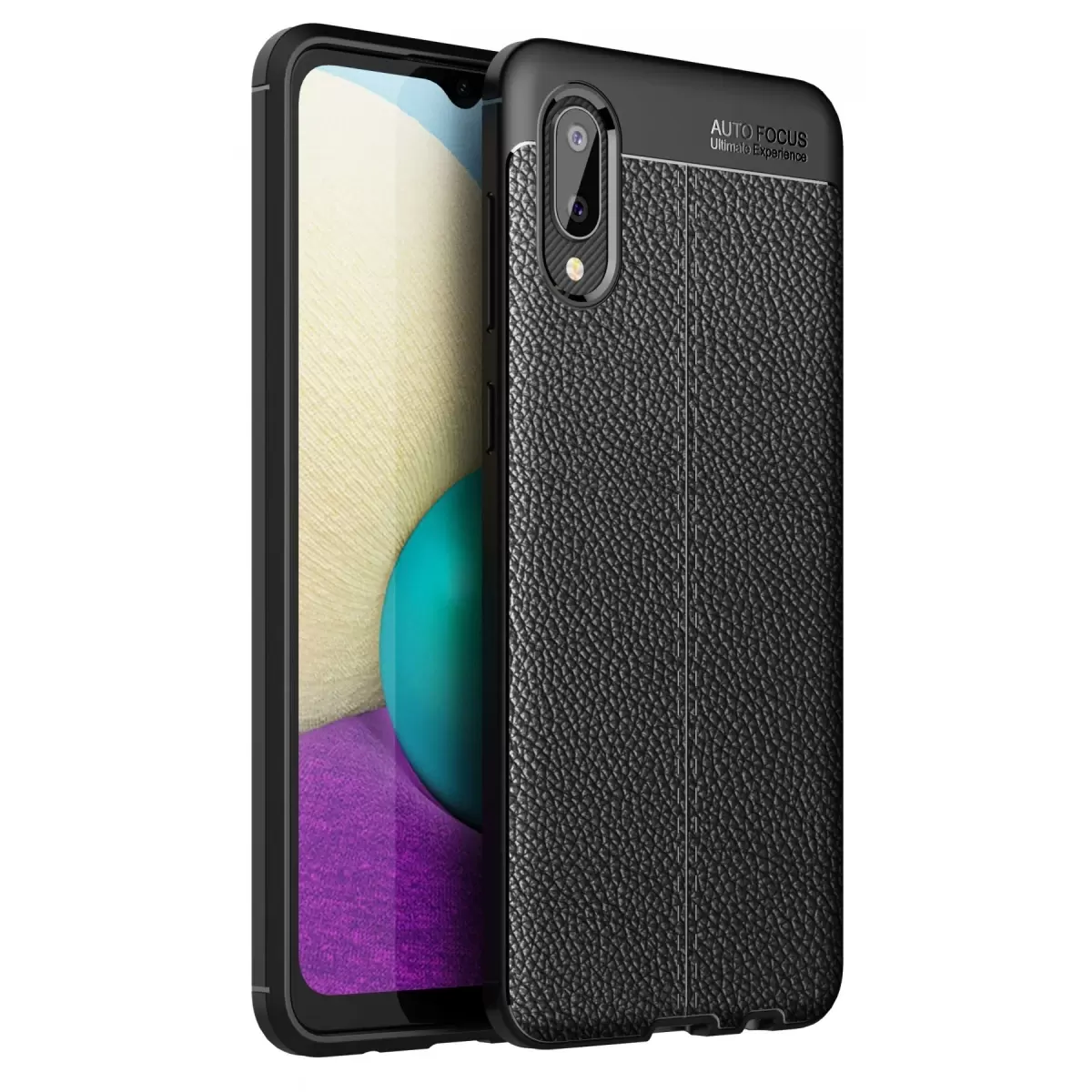Newface Samsung Galaxy A02 Kılıf Auto Focus Kapak - Siyah