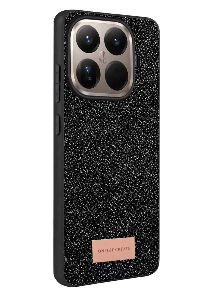 Onegif Xiaomi Mi 15T Pro Bright Simli Kapak - Siyah