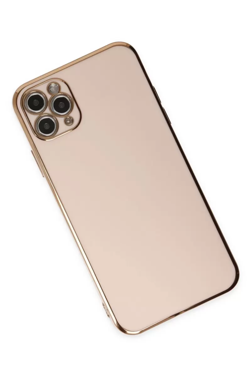 Newface Apple iPhone 11 Pro Max Kılıf Volet Silikon - Pembe