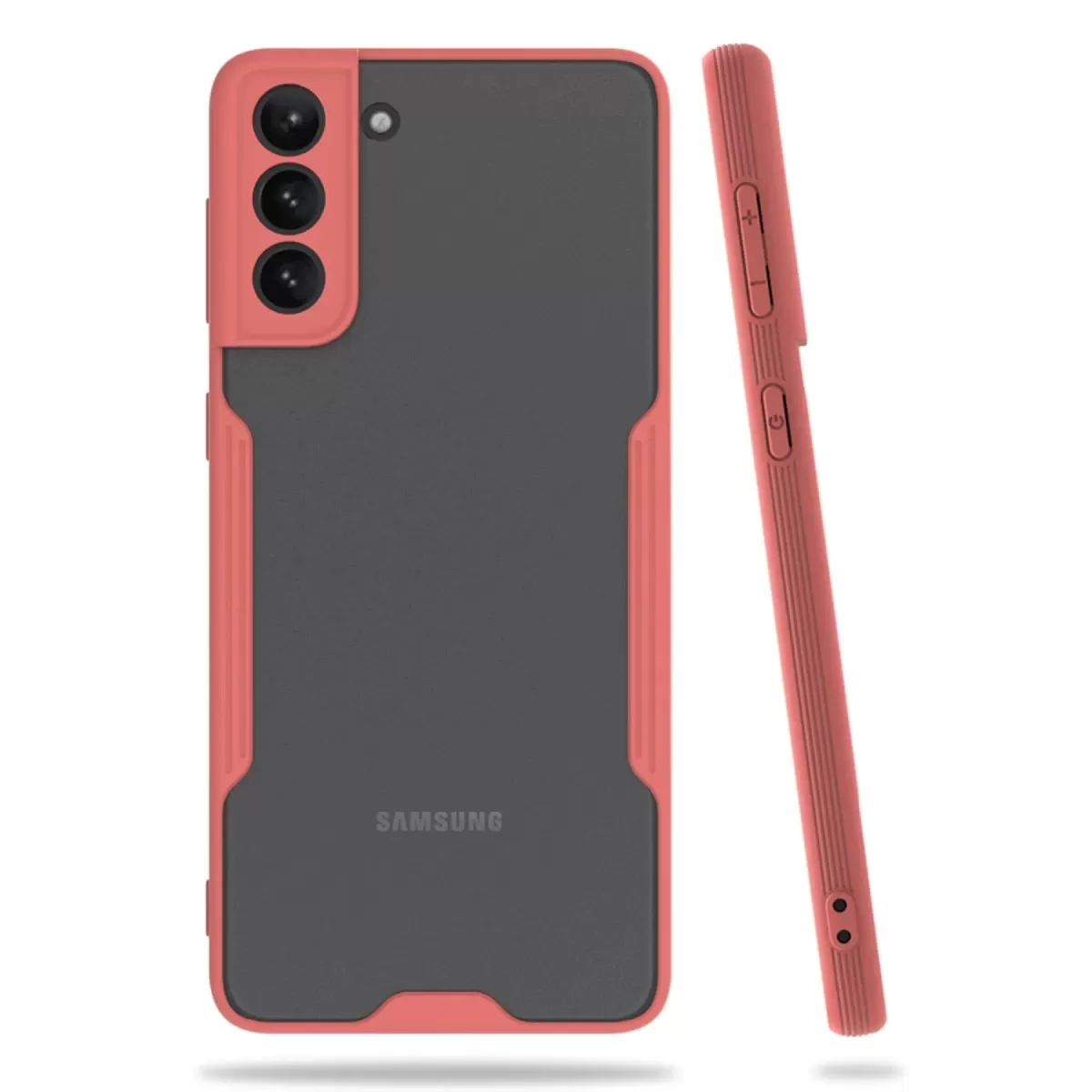 Newface Samsung Galaxy S21 Plus Kılıf Platin Silikon - Pembe