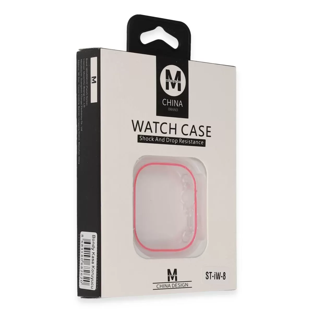 Movenchy Apple Watch 45mm Bondy Kasa Koruyucu - Pembe