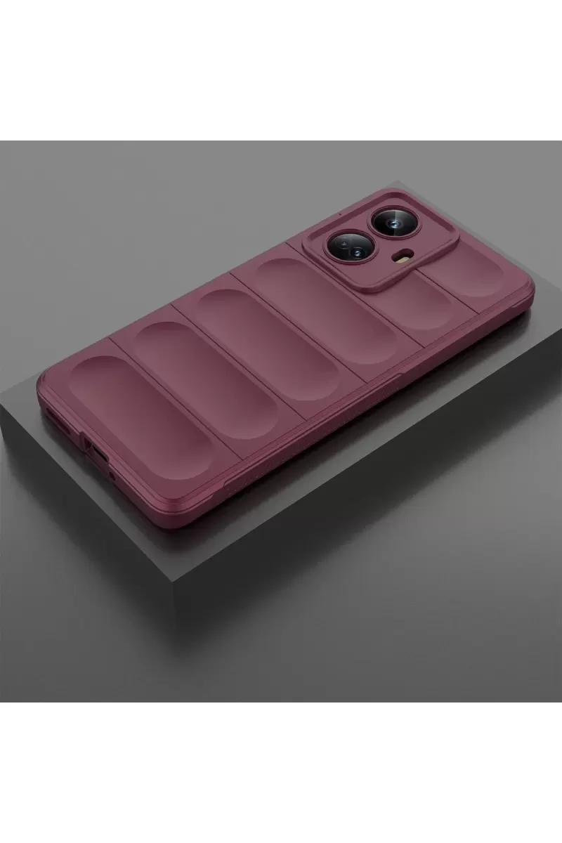 Newface Realme 10 Pro 5G Kılıf Optimum Silikon - Bordo
