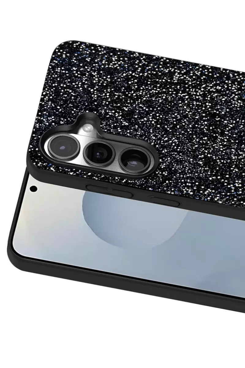 Onegif Samsung Galaxy S25 Plus Bright Simli Kapak - Siyah