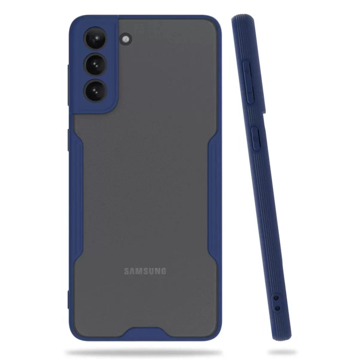 Newface Samsung Galaxy S21 Plus Kılıf Platin Silikon - Lacivert