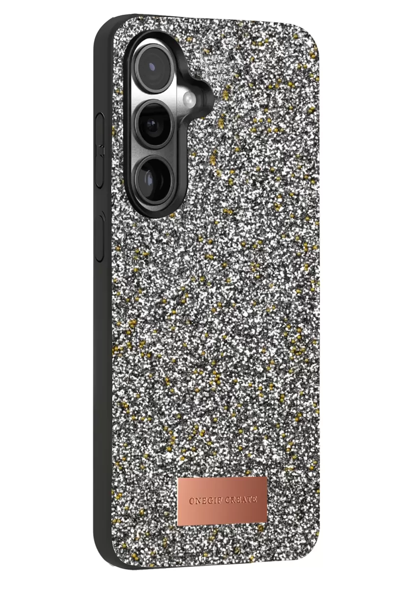 Onegif Samsung Galaxy S25 Plus Bright Simli Kapak - Gold