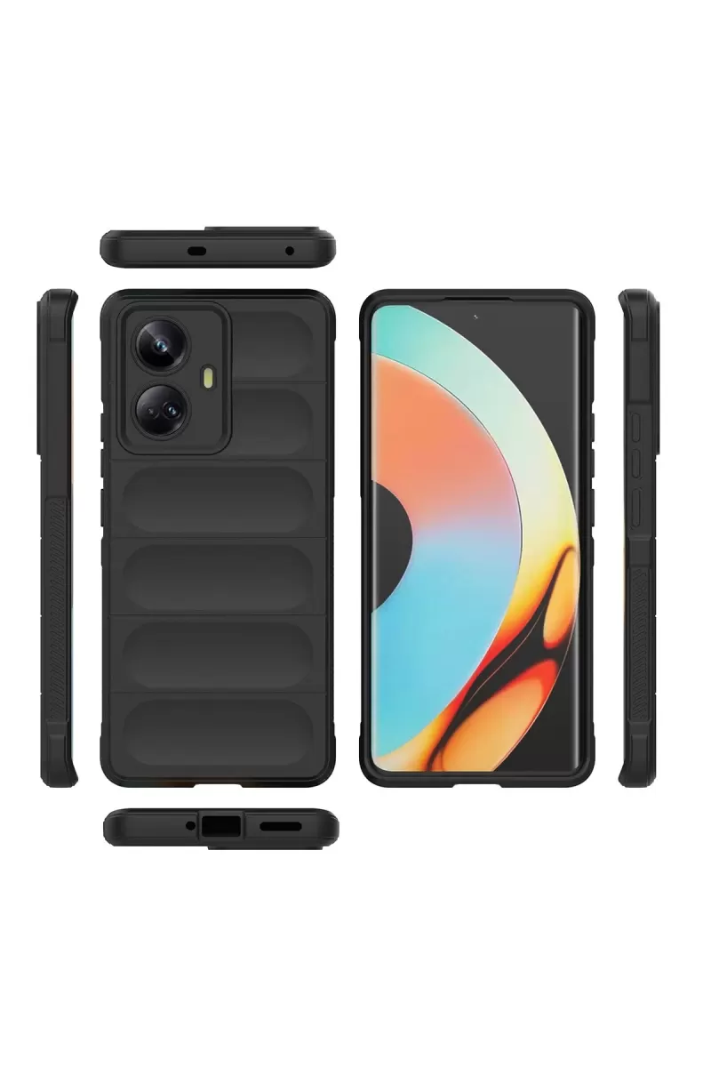 Newface Realme 10 Pro 5G Kılıf Optimum Silikon - Koyu Yeşil