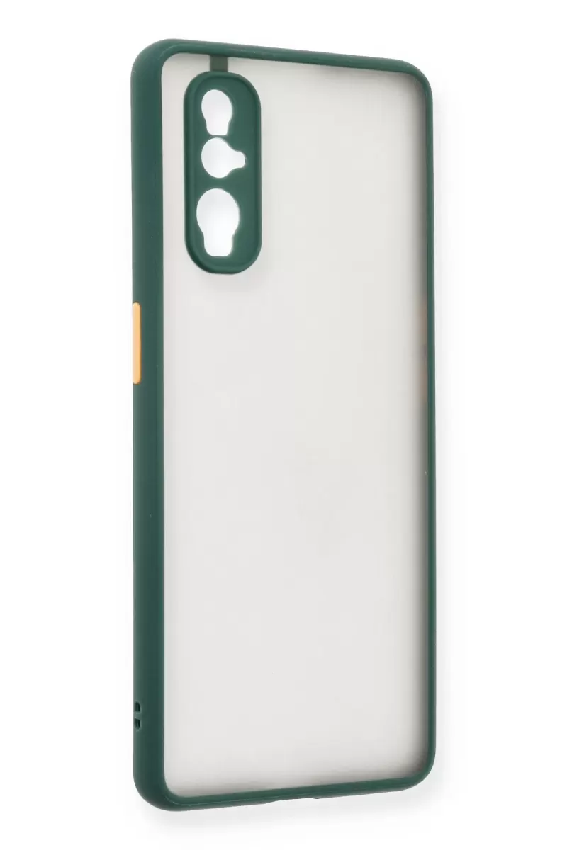 Newface Oppo Find X2 Kılıf Montreal Silikon Kapak - Yeşil