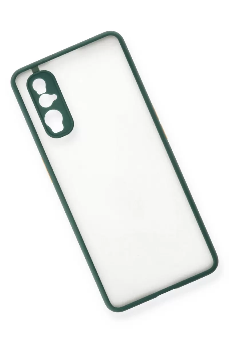 Newface Oppo Find X2 Kılıf Montreal Silikon Kapak - Yeşil