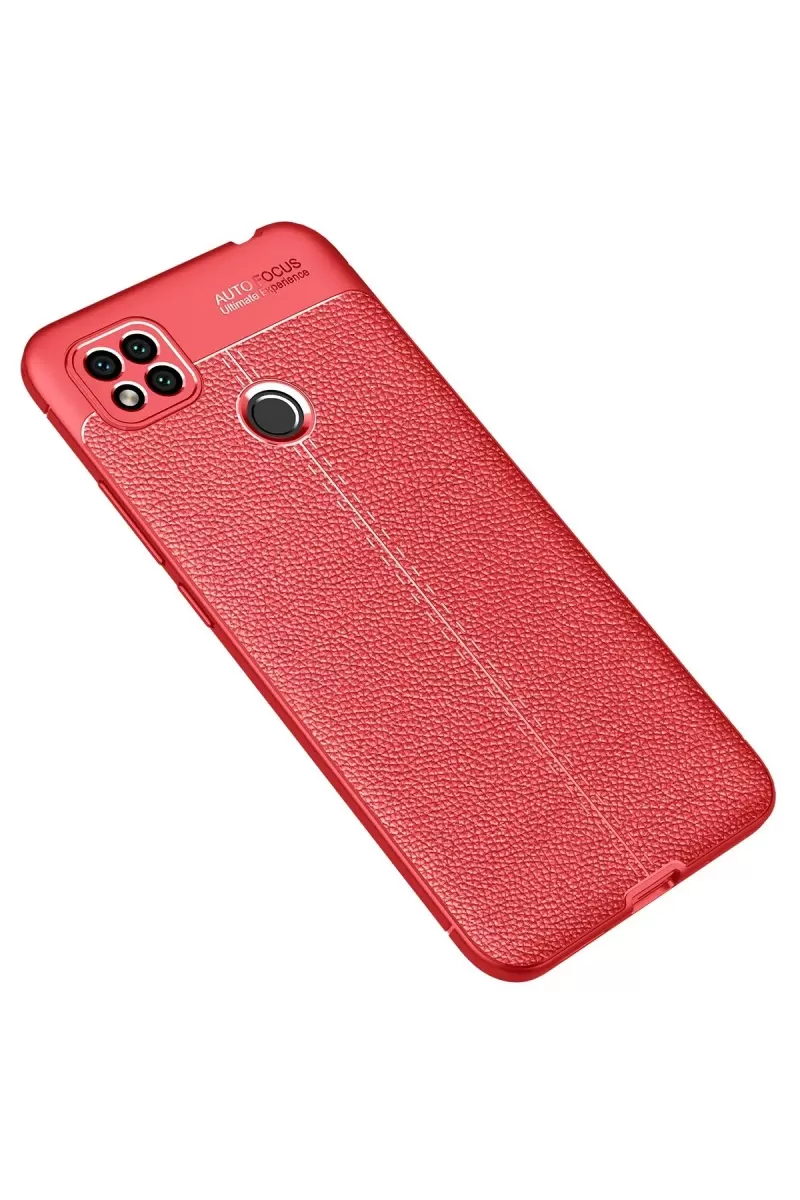 Newface Xiaomi Redmi 9C Kılıf Auto Focus Kapak - Kırmızı