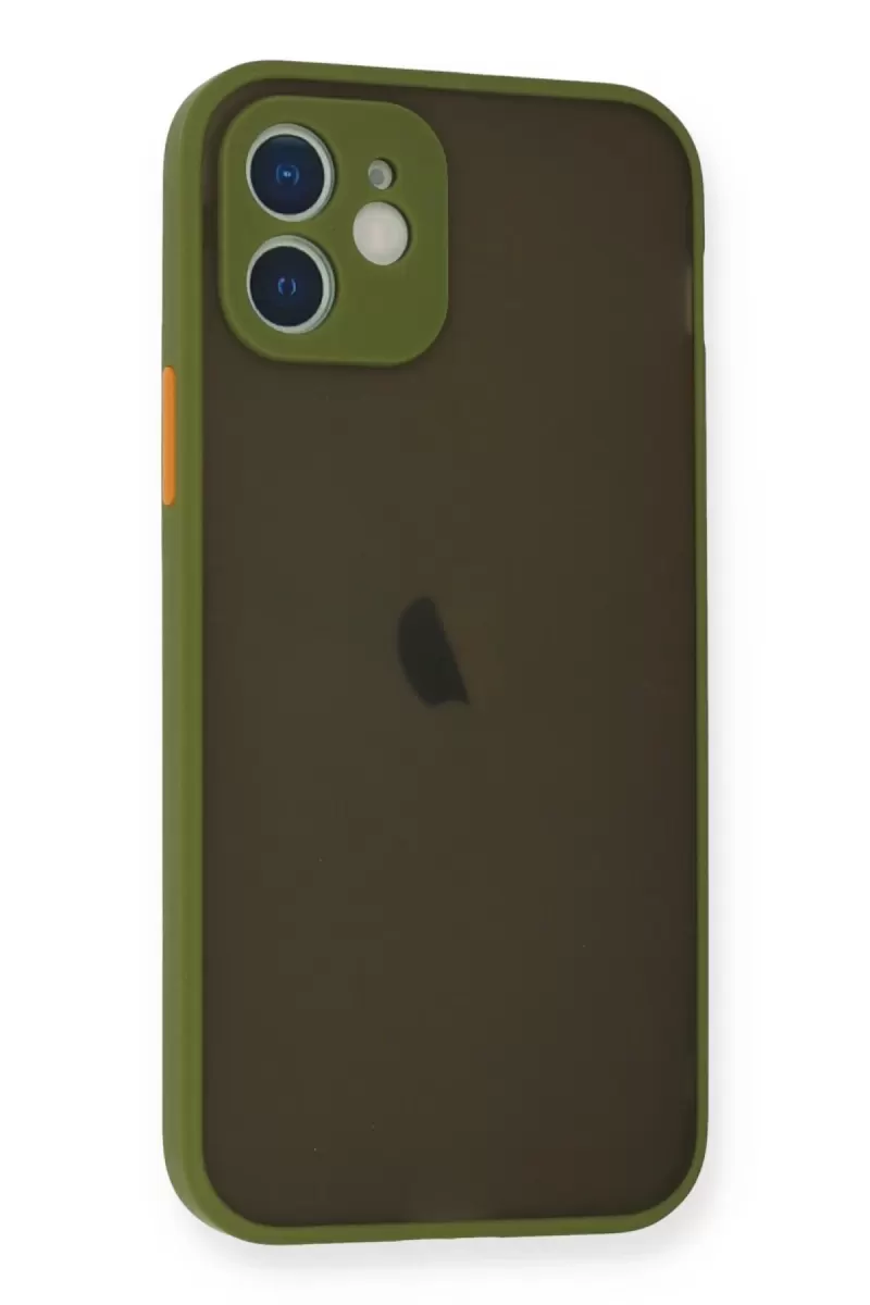 Newface Apple iPhone 12 Mini Kılıf Montreal Silikon Kapak - Açık Yeşil