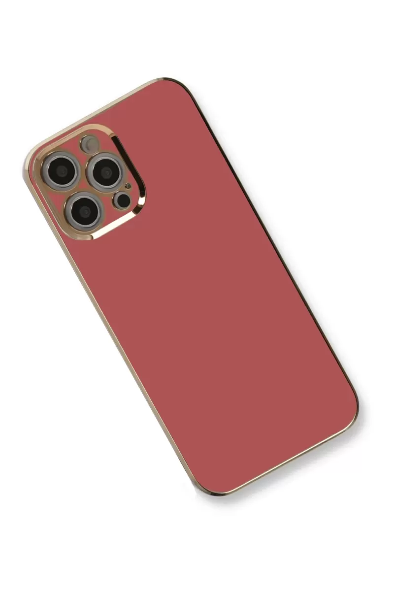 Newface Apple iPhone 12 Pro Max Kılıf Volet Silikon - Kırmızı