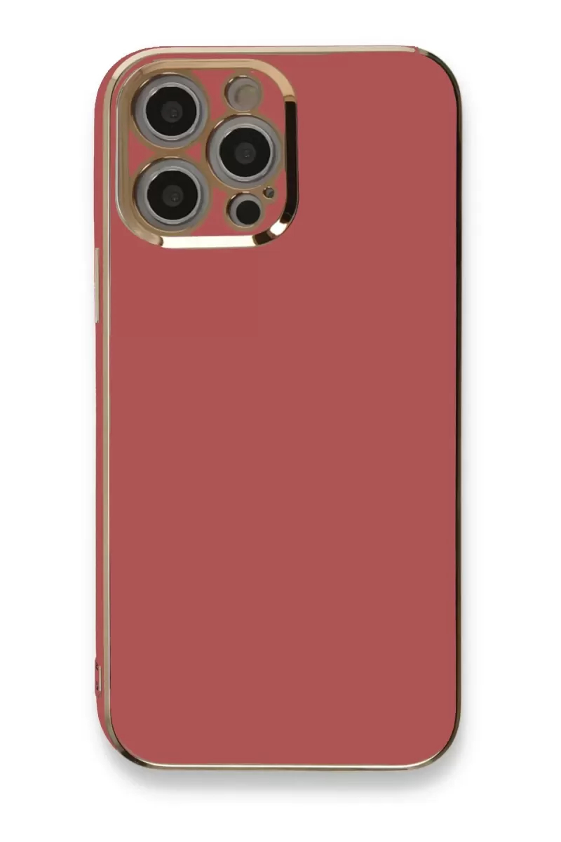 Newface Apple iPhone 12 Pro Max Kılıf Volet Silikon - Kırmızı