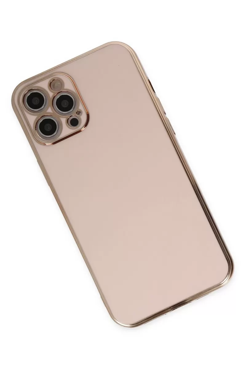 Newface Apple iPhone 12 Pro Max Kılıf Volet Silikon - Pembe