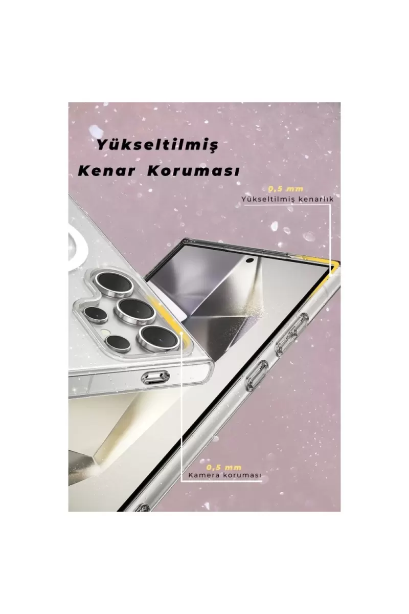 Joko Samsung Galaxy S23 Kılıf Star Magsafe Kapak - Şeffaf