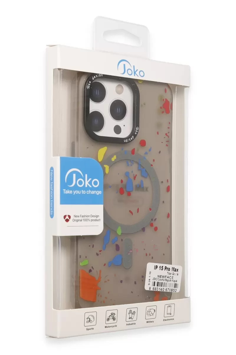 Joko Apple iPhone 14 Pro Colorful Magsafe Kapak - Siyah