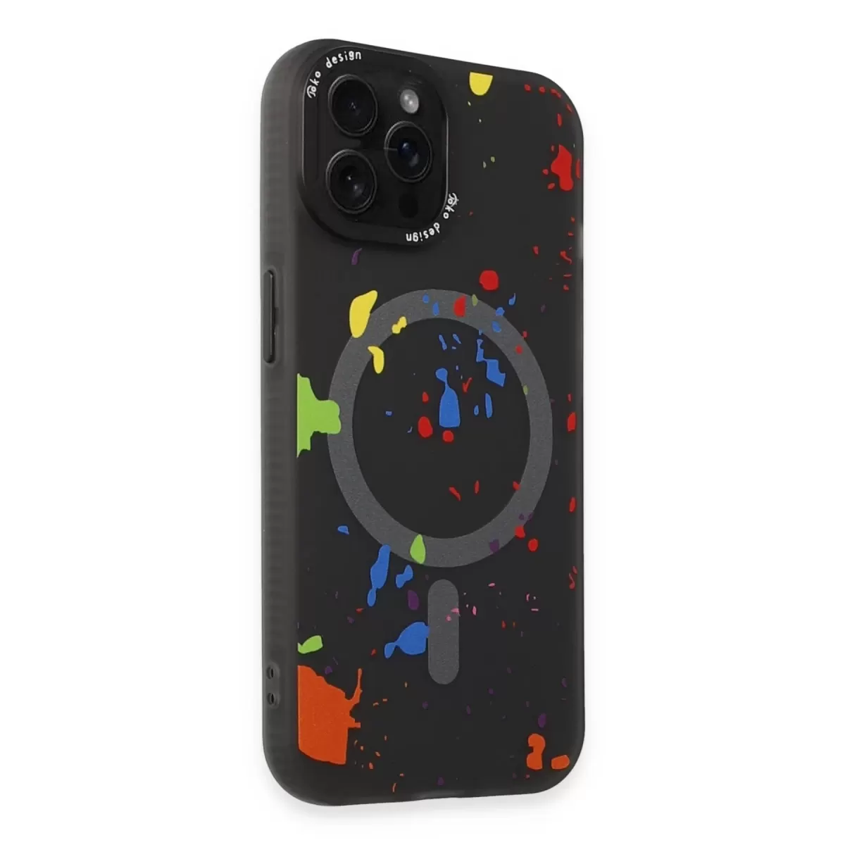 Joko Apple iPhone 14 Pro Colorful Magsafe Kapak - Siyah