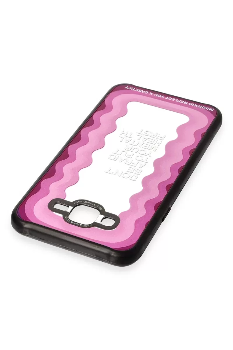 Newface Samsung Galaxy J7 Kılıf Mirror Desenli Kapak - Mirror - 11