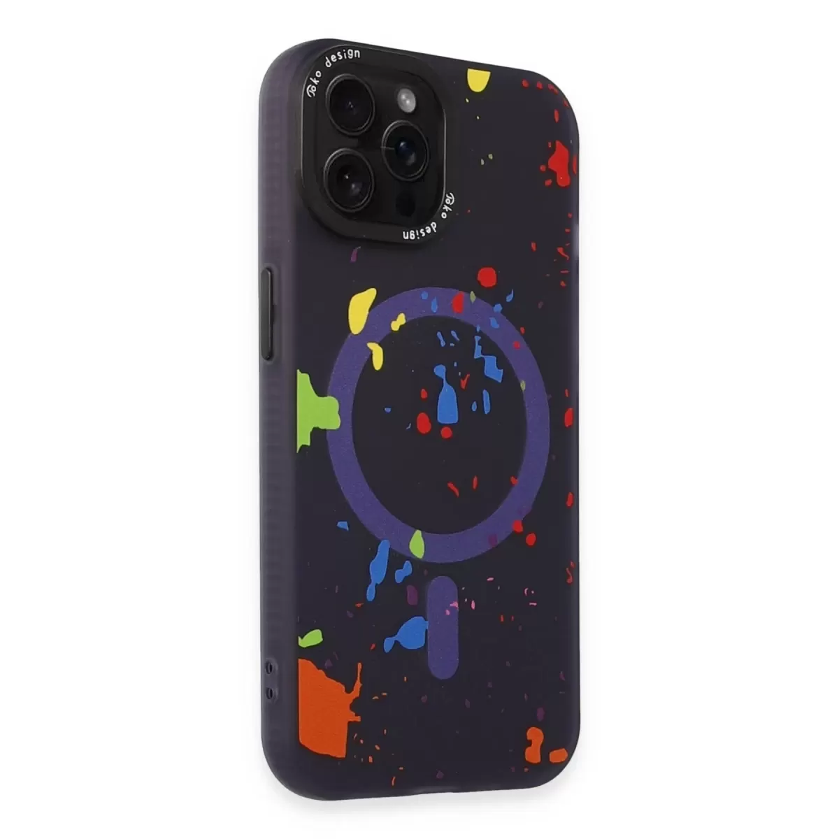 Joko Apple iPhone 14 Pro Colorful Magsafe Kapak - Derin Mor