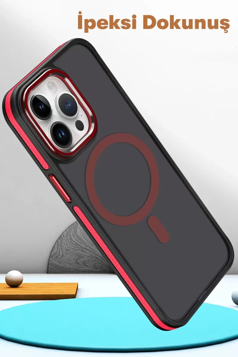 Joko Apple iPhone 15 Pro Max Winner Magsafe Kapak - Siyah