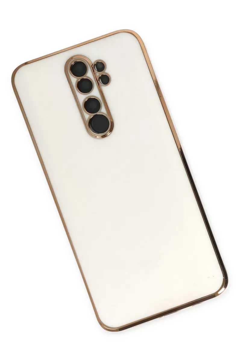Newface Xiaomi Redmi Note 8 Pro Kılıf Volet Silikon - Beyaz