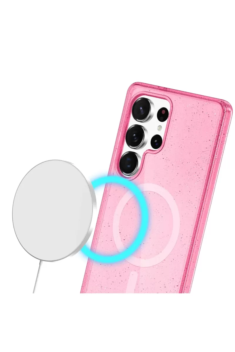Joko Samsung Galaxy S24 Ultra Kılıf Star Magsafe Kapak - Pembe