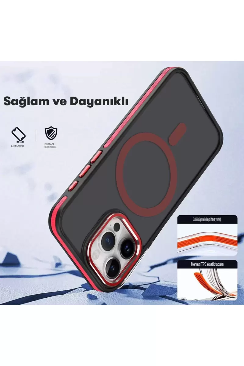Joko Apple iPhone 15 Pro Max Winner Magsafe Kapak - Gri