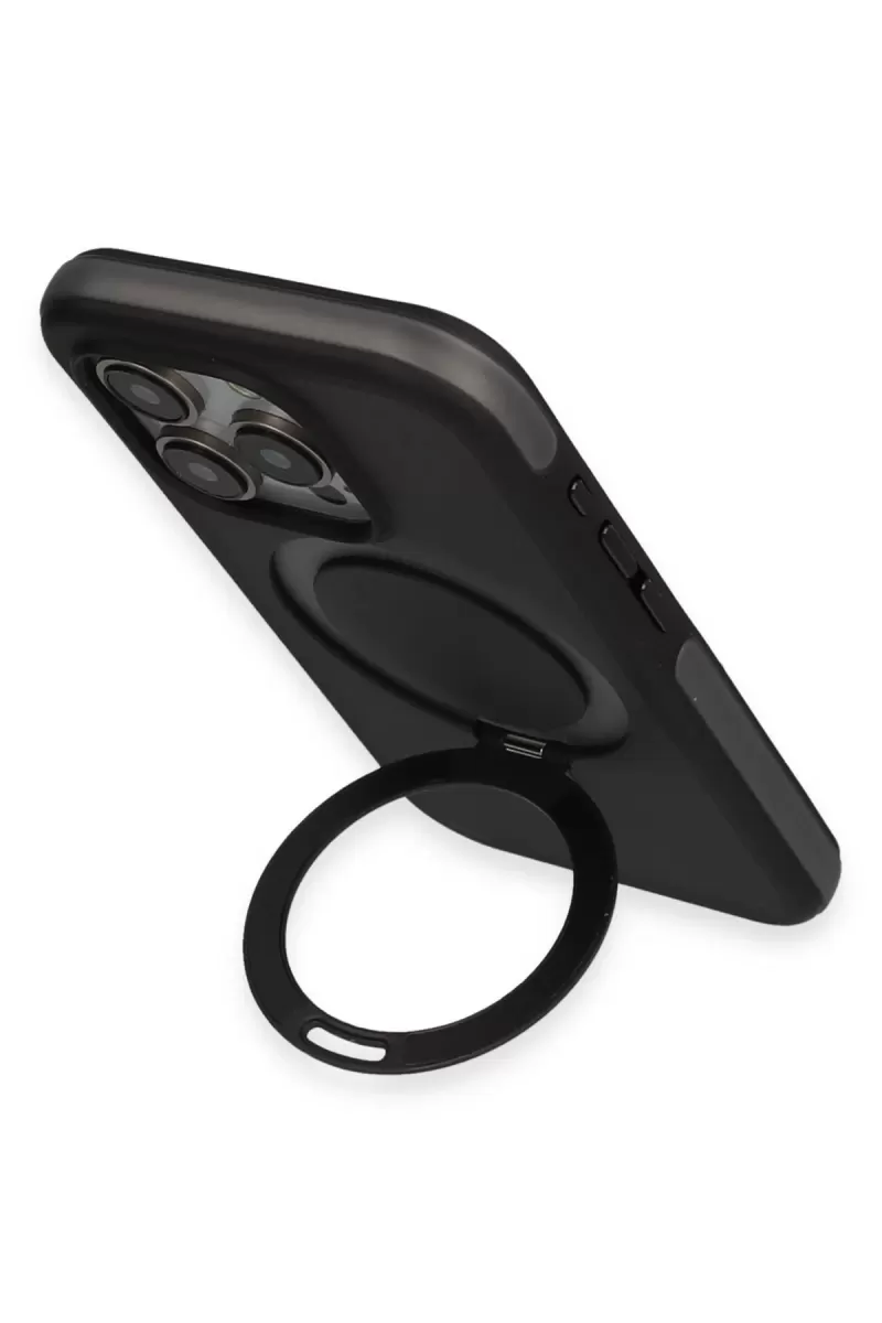 Joko Apple iPhone 15 Pro Zorda Airbag Magsafe Standlı Kapak - Titan Gri