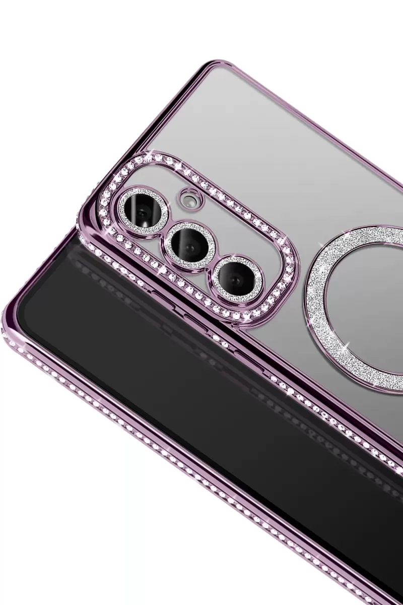 Newface Samsung Galaxy S26 Joke Simli Magneticsafe Kılıf - Derin Mor