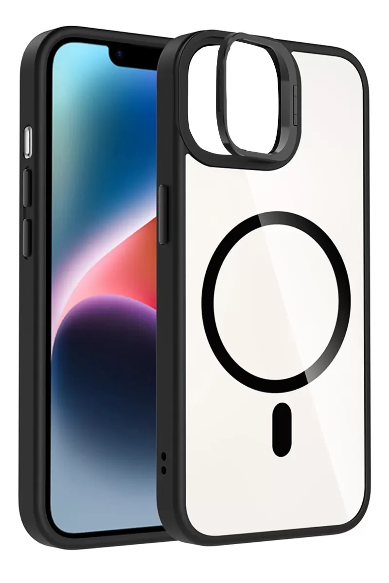 Joko Apple iPhone 11 Remim Lensli Magsafe Standlı Kapak - Siyah