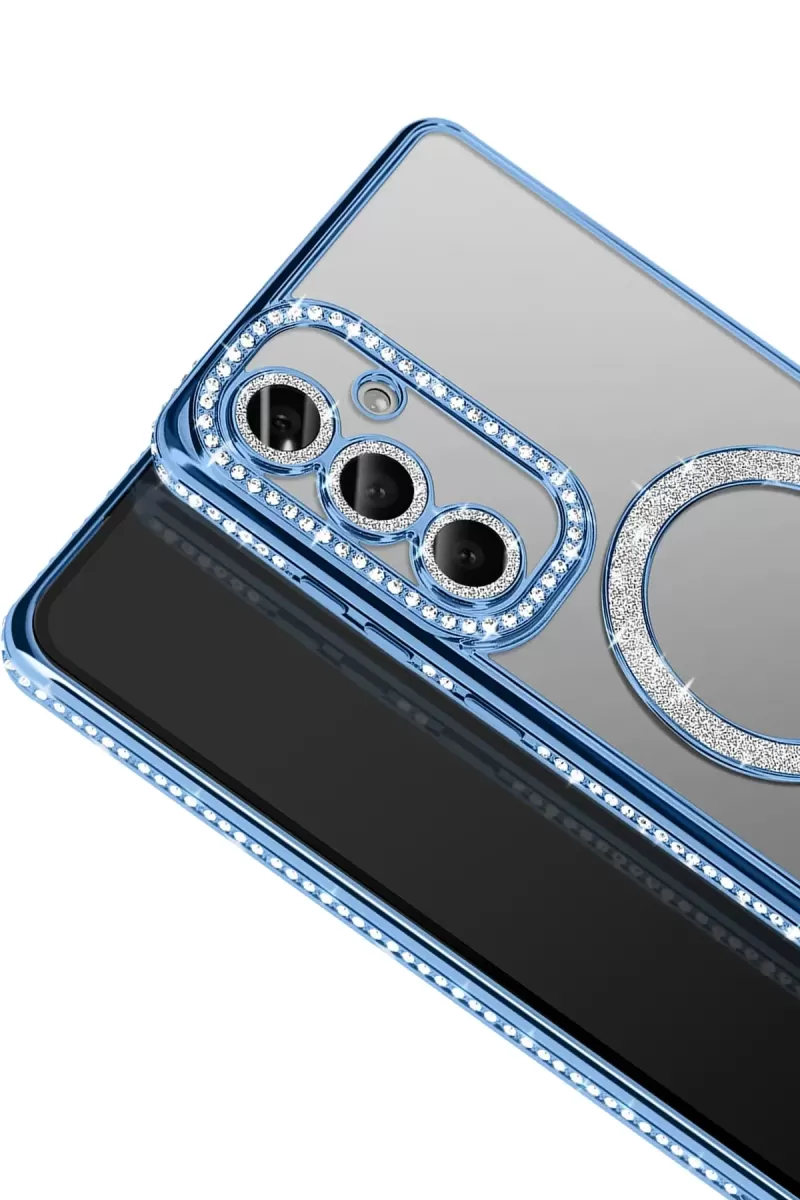 Newface Samsung Galaxy S26 Joke Simli Magneticsafe Kılıf - Mavi