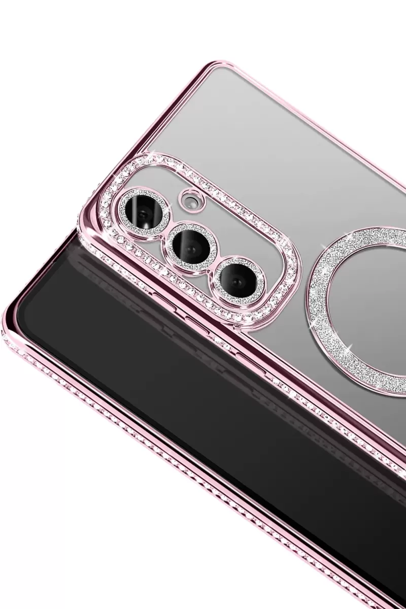 Newface Samsung Galaxy S26 Joke Simli Magneticsafe Kılıf - Pembe