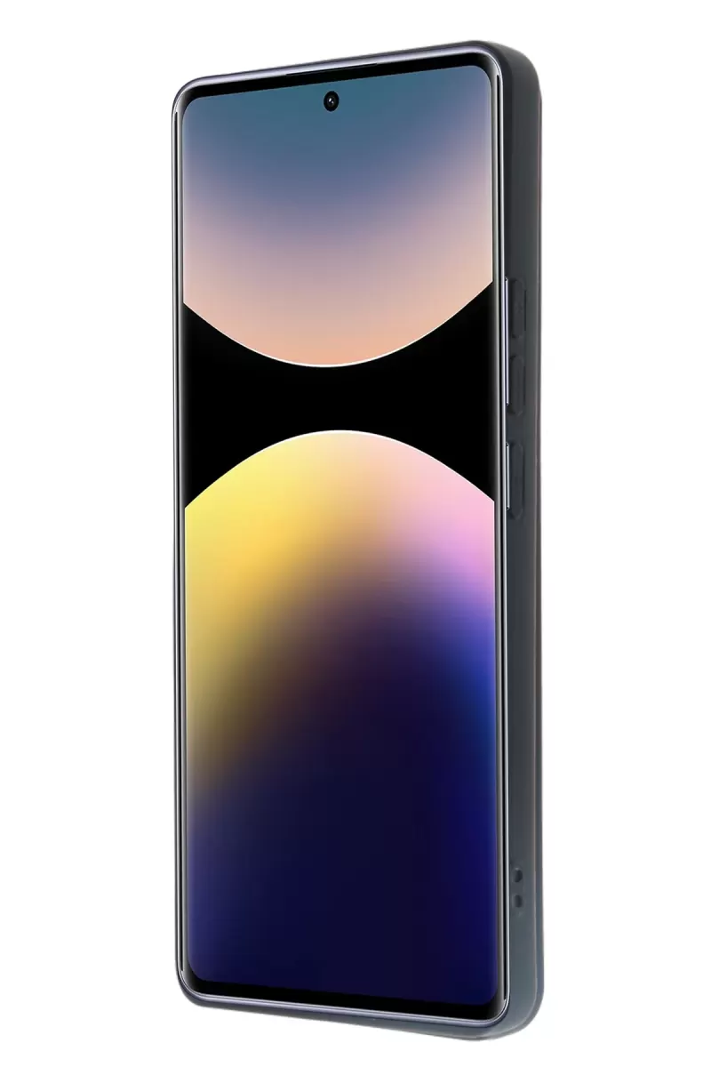 Newface Xiaomi Redmi Note 14 Pro 4G Kılıf Sara Kartvizitli Deri Kılıf - Kırmızı