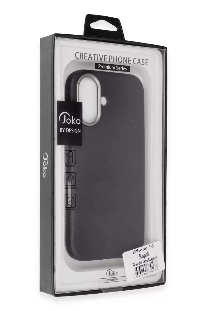 Joko Apple iPhone 16 Wonder Deri Magsafe Kapak - Titan Gri