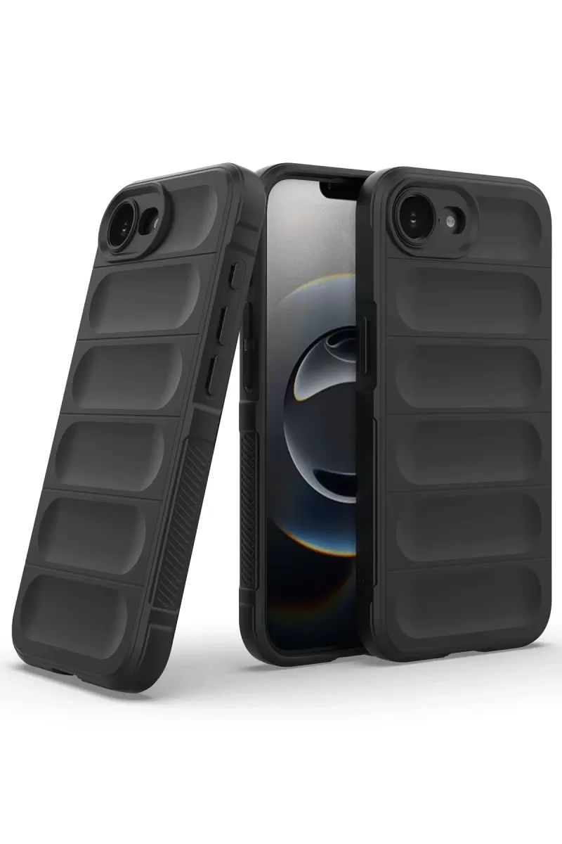 Newface Apple iPhone 16E Kılıf Optimum Silikon - Siyah