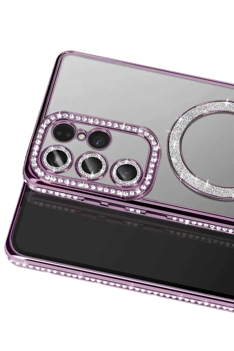 Newface Samsung Galaxy S26 Ultra Joke Simli Magneticsafe Kılıf - Derin Mor