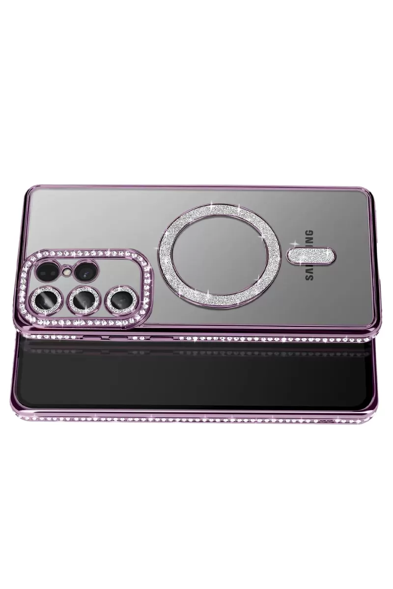 Newface Samsung Galaxy S26 Ultra Joke Simli Magneticsafe Kılıf - Derin Mor