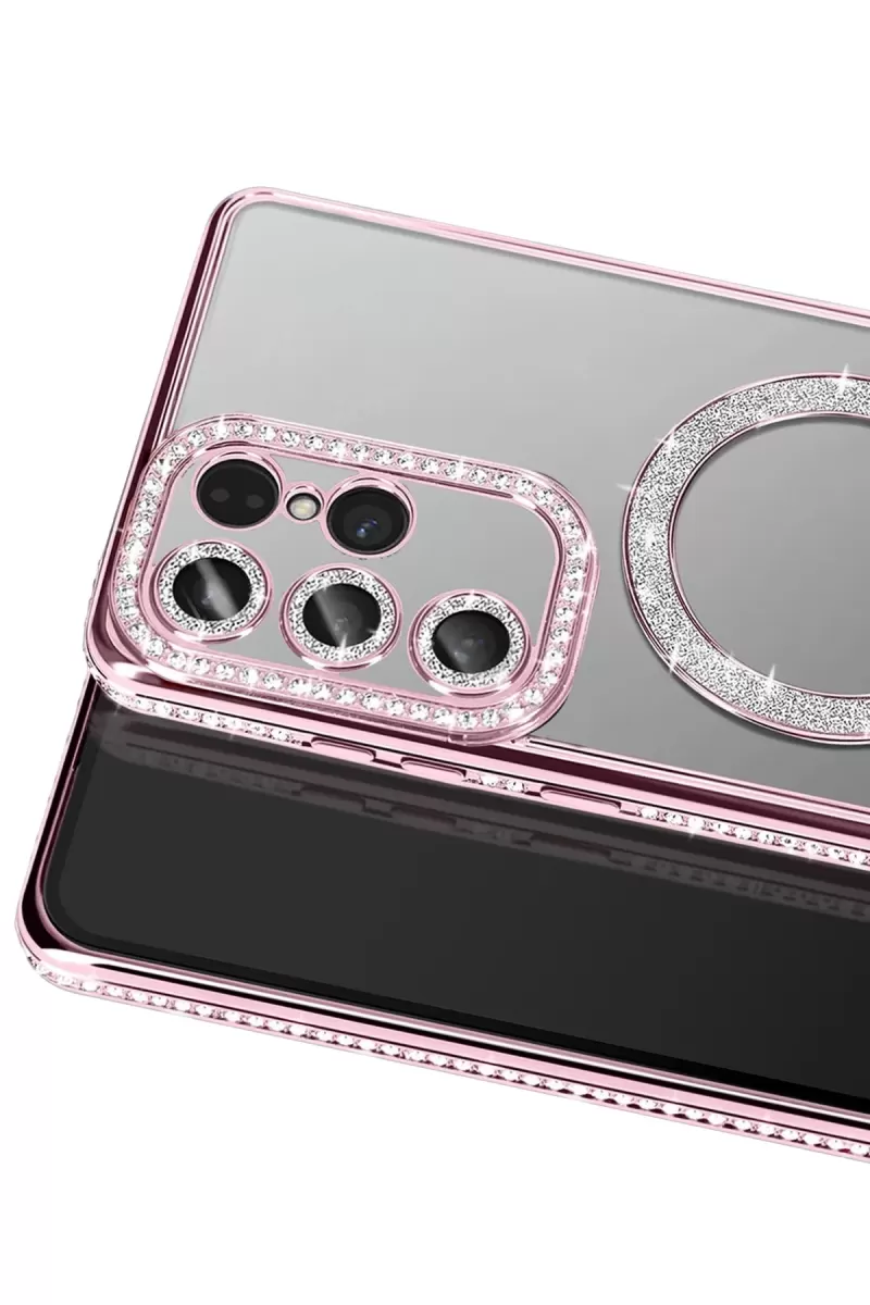 Newface Samsung Galaxy S26 Ultra Joke Simli Magneticsafe Kılıf - Pembe