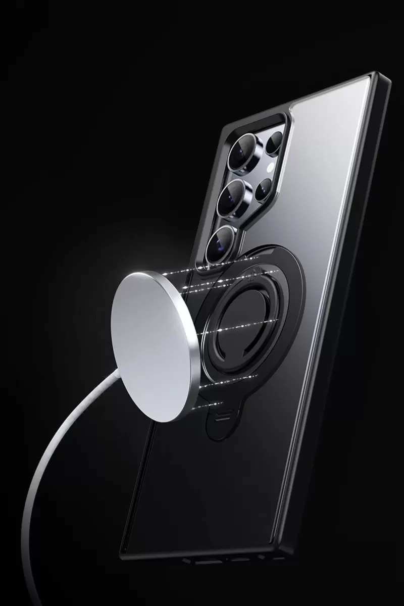 Joko Samsung Galaxy S24 Avatar 360 Dönen Magsafe Kapak - Titan Gri
