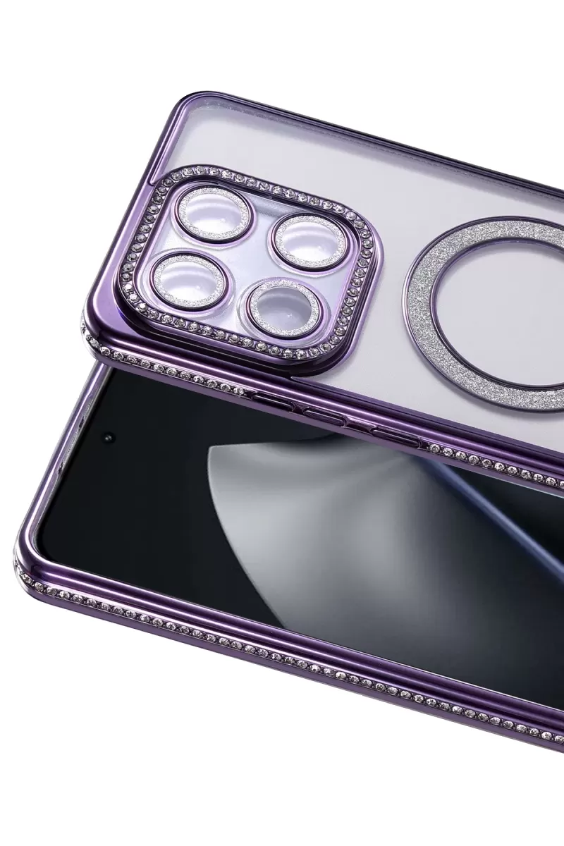 Newface Xiaomi Mi 15T Pro Joke Simli Magneticsafe Kılıf - Derin Mor
