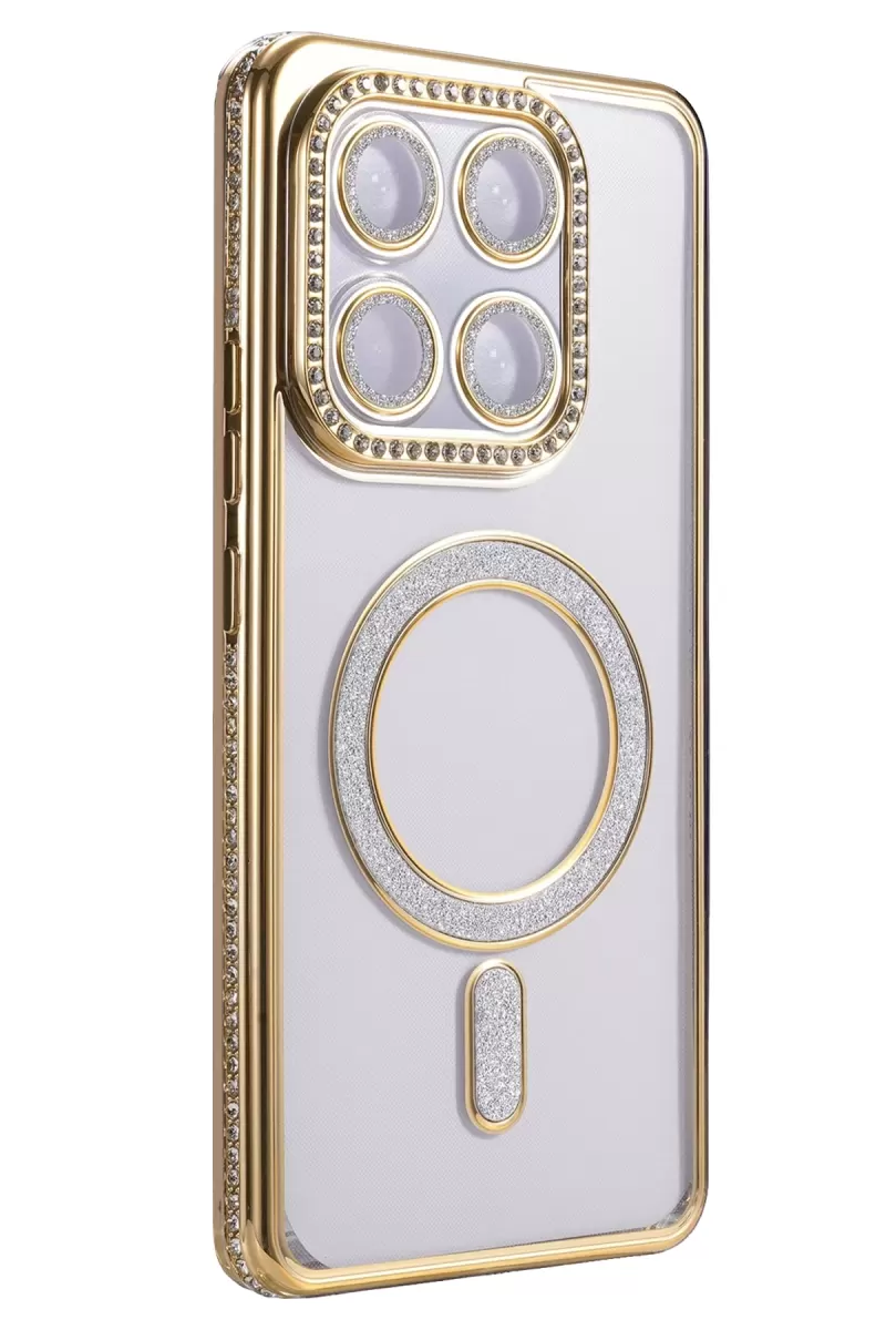 Newface Xiaomi Mi 15T Pro Joke Simli Magneticsafe Kılıf - Gold
