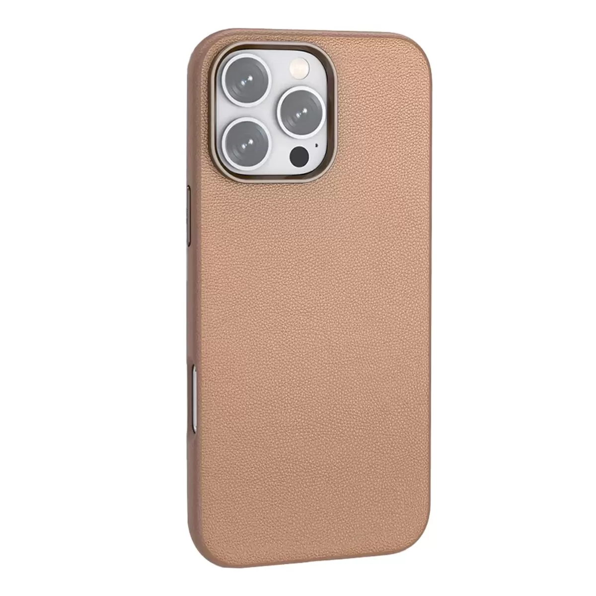 Joko Apple iPhone 16 Pro Max Wonder Deri Magsafe Kapak - Bronz