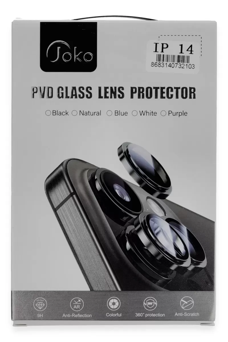 Joko Apple iPhone 11 PVD Metal Kamera Lens - Siyah