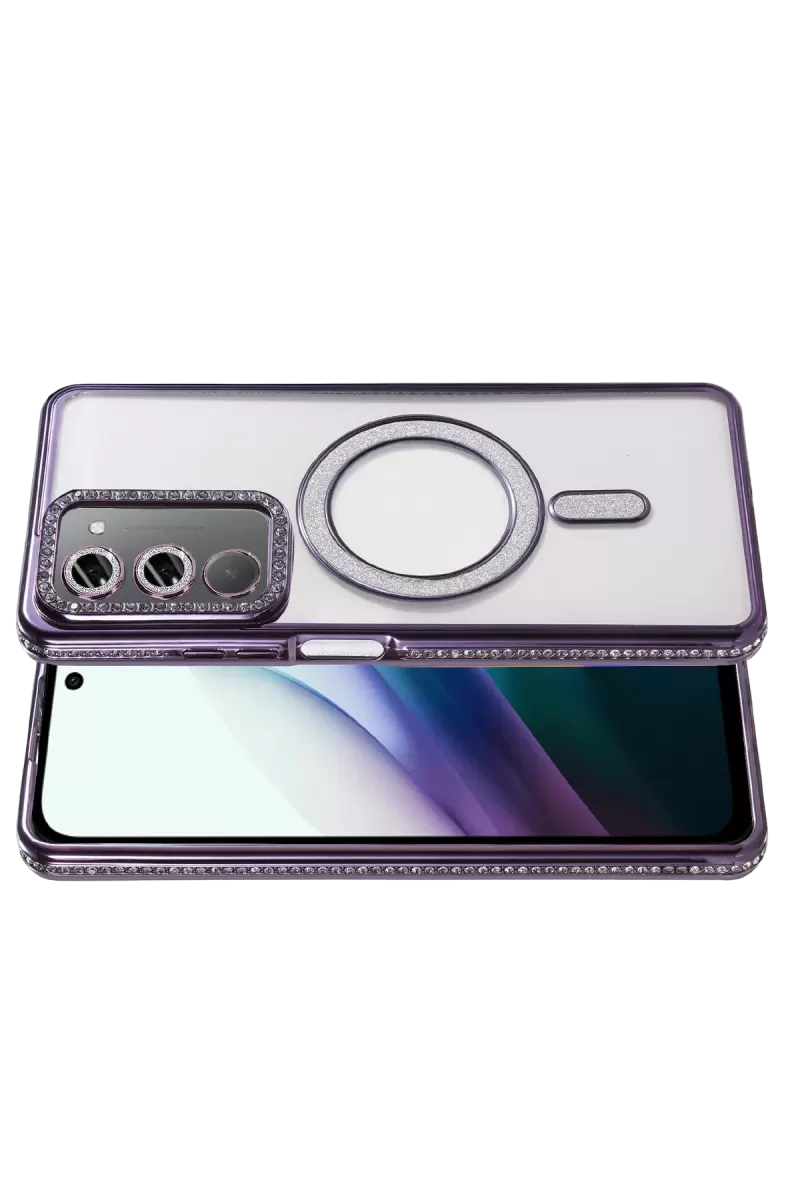 Newface Xiaomi Redmi 15 4G Joke Simli Magneticsafe Kılıf - Derin Mor