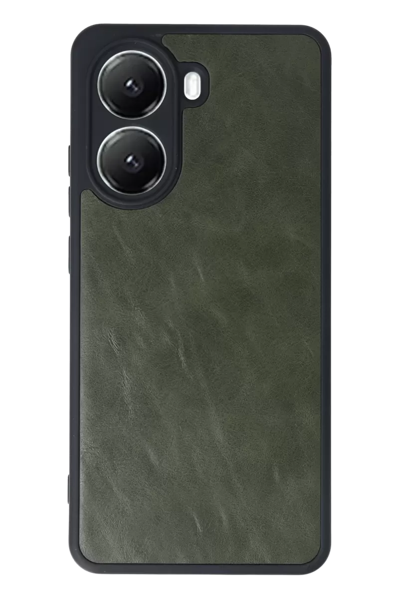 Newface Xiaomi Poco X7 Pro Kılıf Aras Deri Kapak - Koyu Yeşil