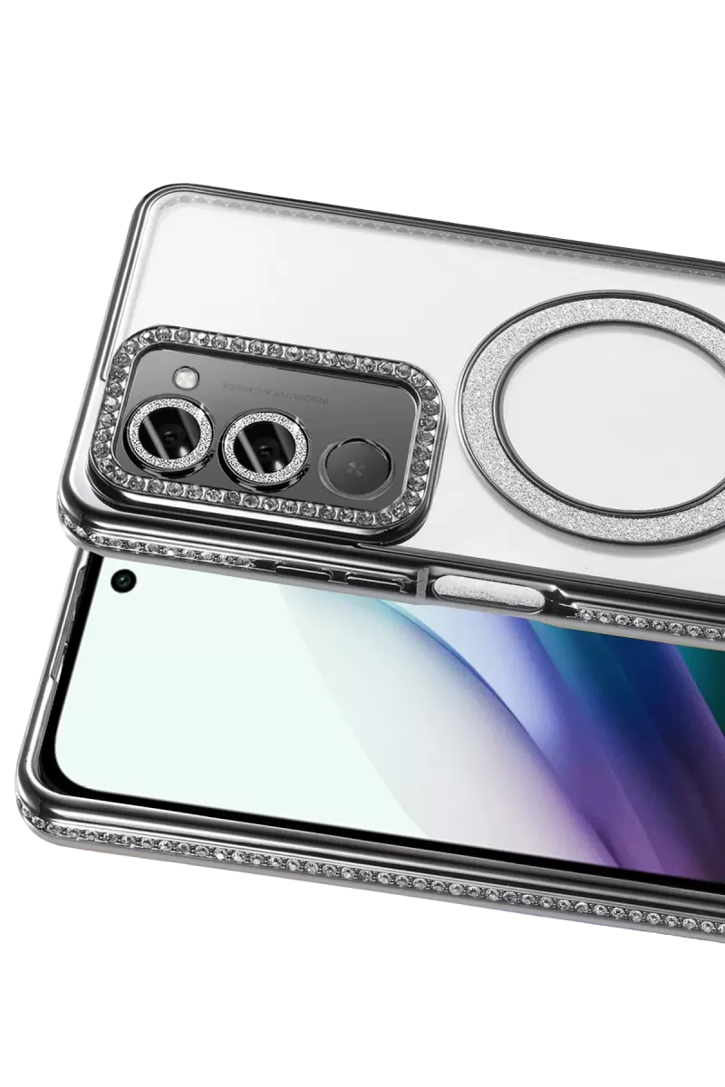 Newface Xiaomi Redmi 15 4G Joke Simli Magneticsafe Kılıf - Siyah