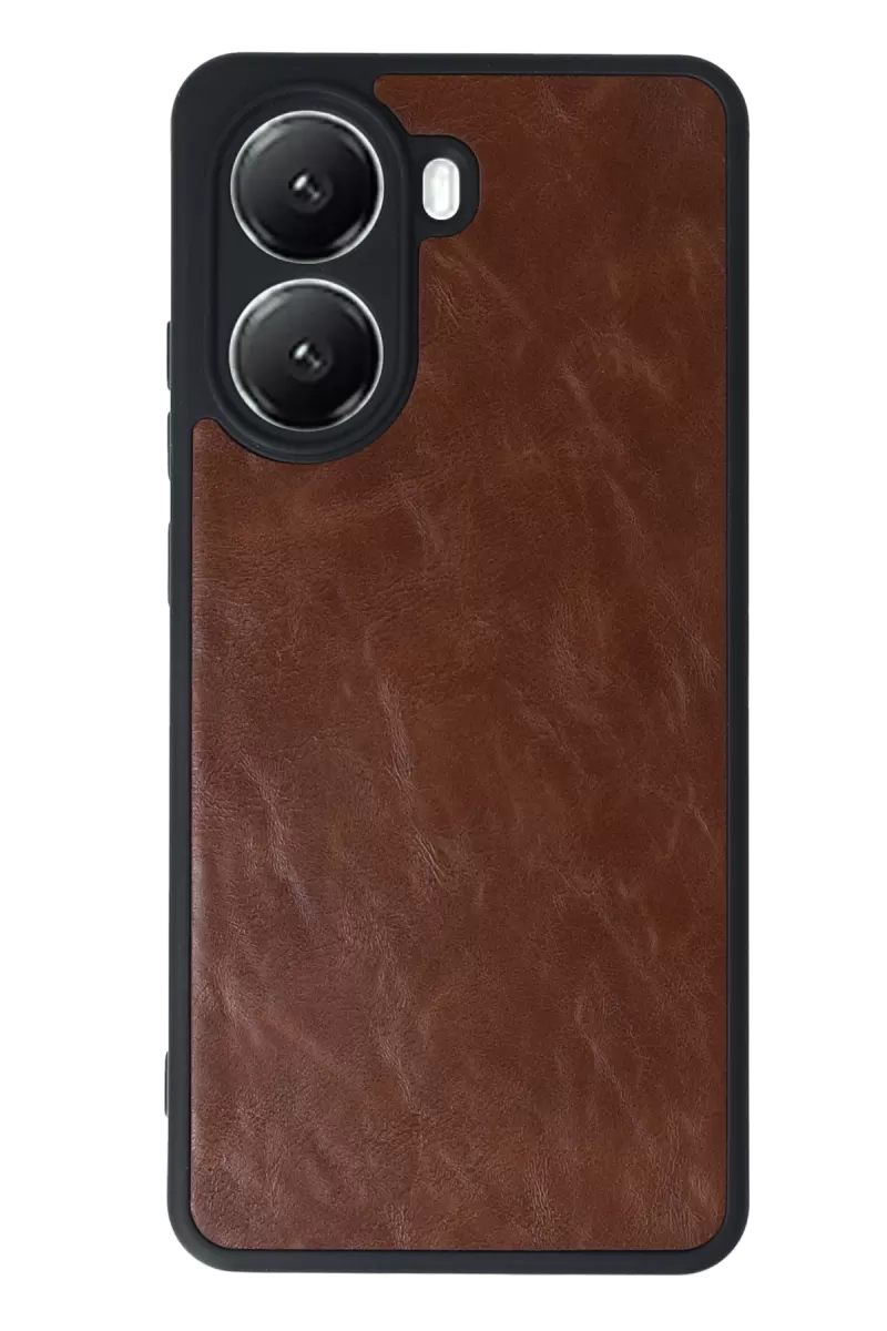 Newface Xiaomi Poco X7 Pro Kılıf Aras Deri Kapak - Taba