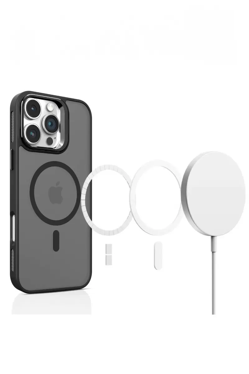 Joko Apple iPhone 16 Plus Flet Lens Magsafe Kapak - Koyu Yeşil