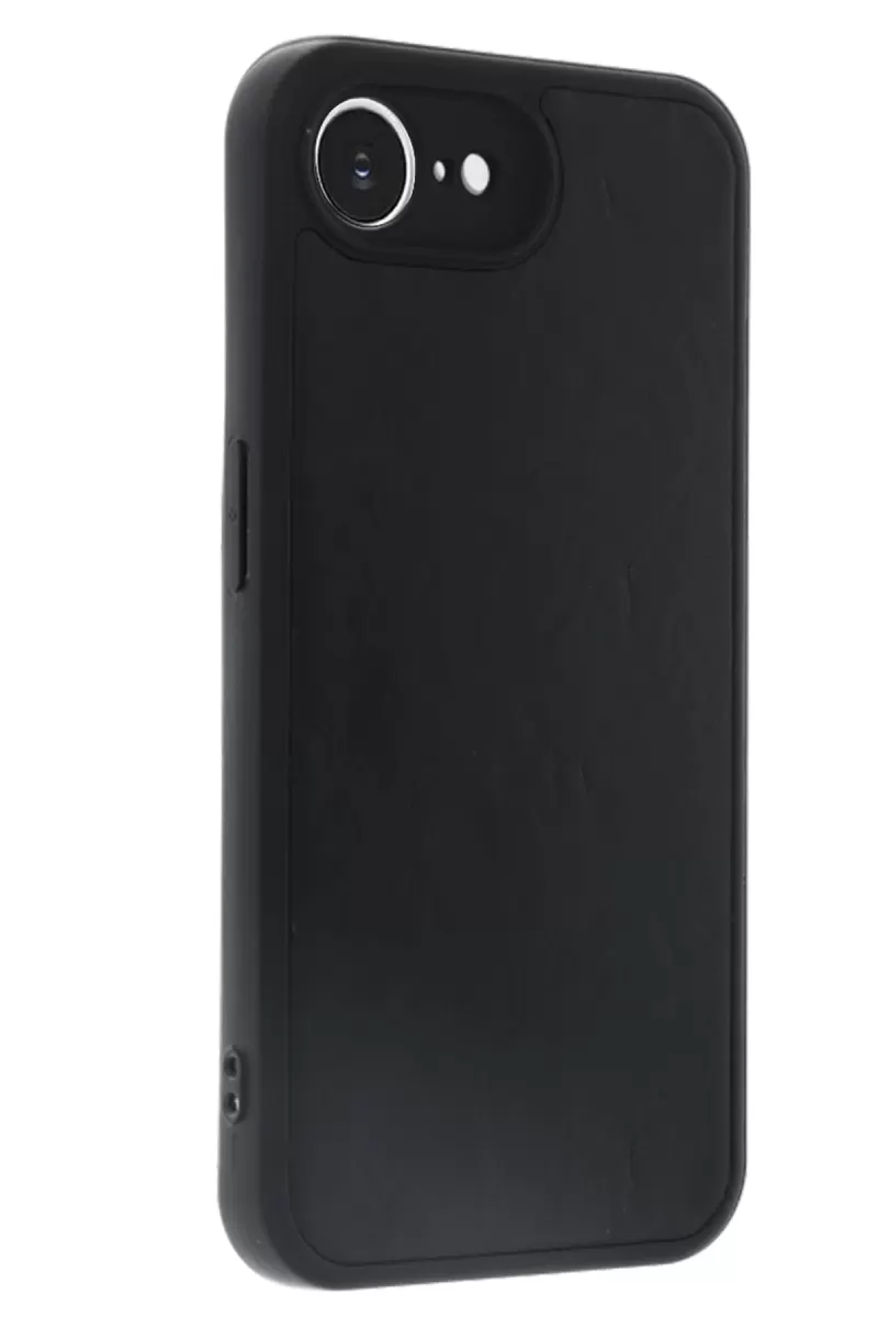 Newface Apple iPhone 16E Kılıf Aras Deri Kapak - Siyah