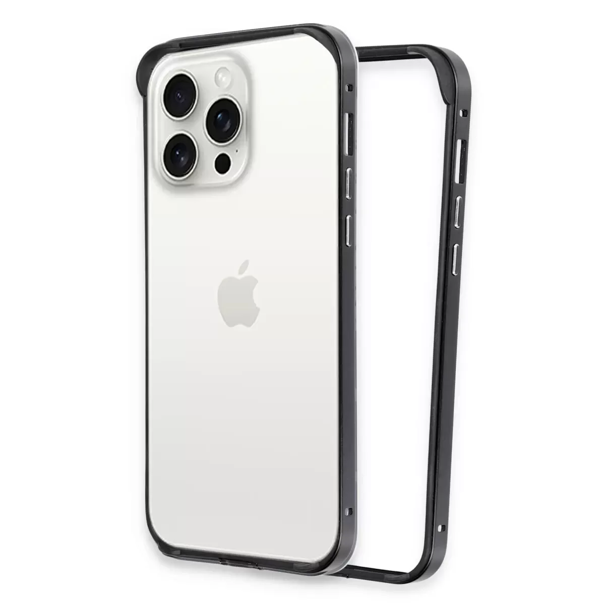 Joko Apple iPhone 15 Pro Max Land Bumper Koruma Kapak - Siyah